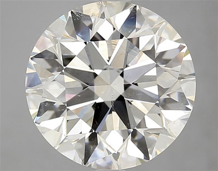4.43ct J SI2 Rare Carat Ideal Cut Round Diamond
