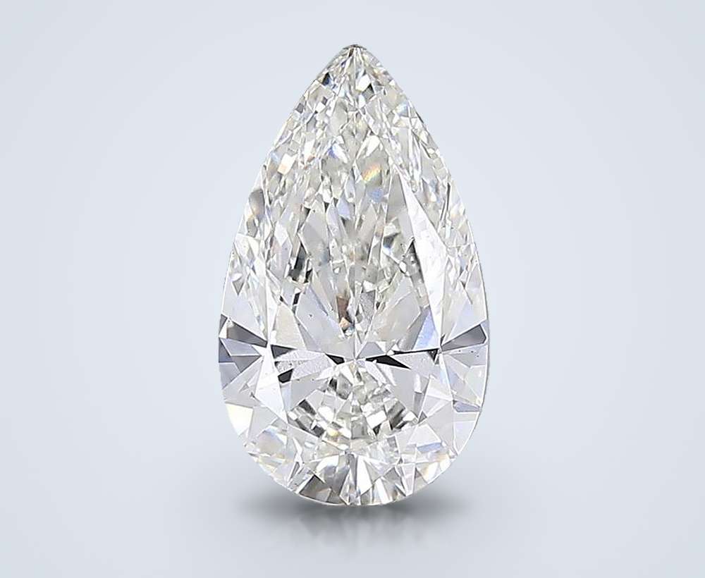 6.64 Carat Pear Lab Diamond