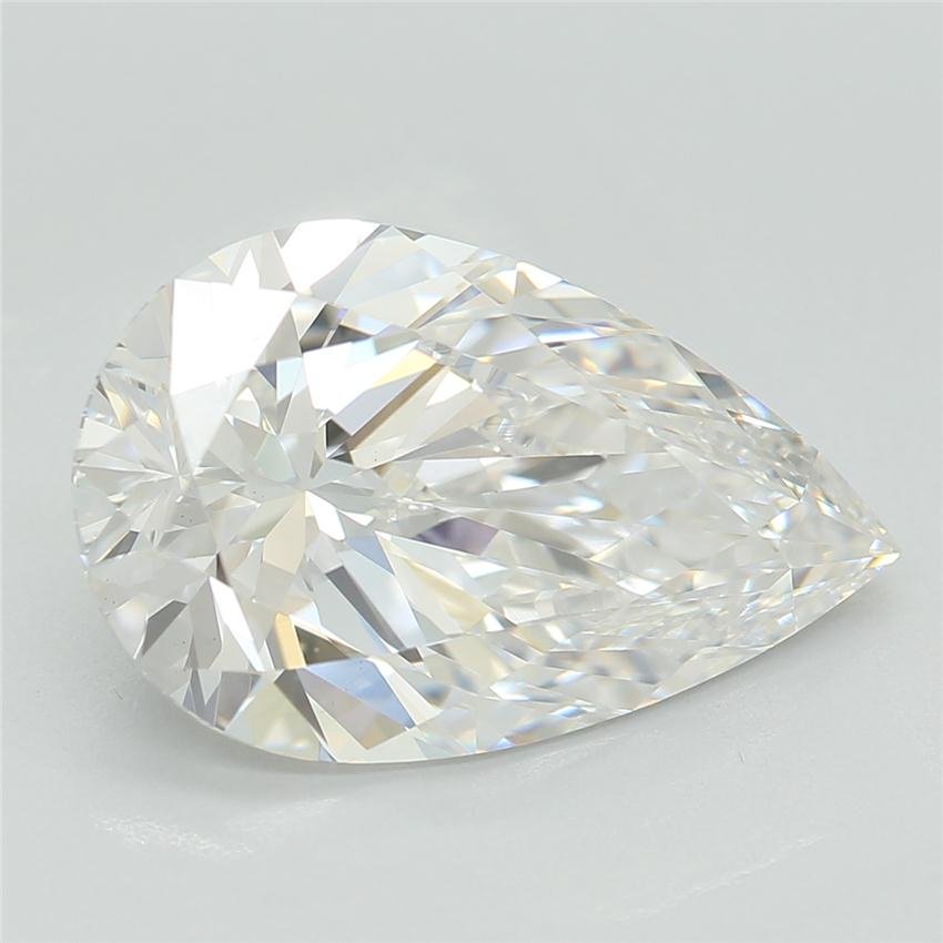 2.89ct E VS1 Rare Carat Ideal Cut Pear Lab Grown Diamond