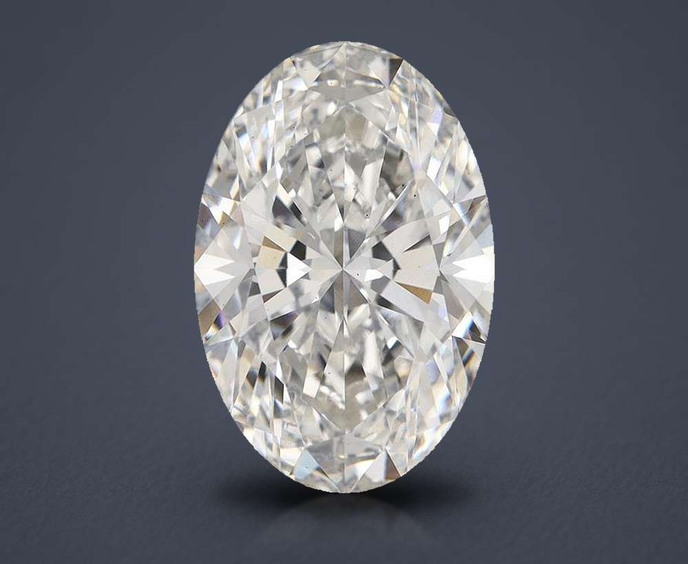 7.76 Carat Oval Lab Diamond