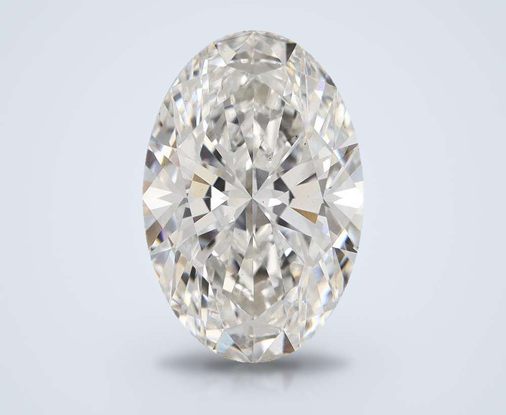 7.76 Carat Oval Lab Diamond