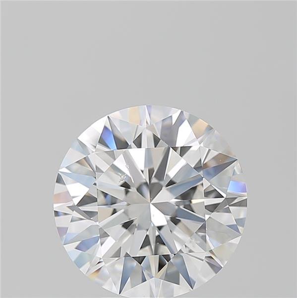 5.29ct F SI1 Rare Carat Ideal Cut Round Diamond