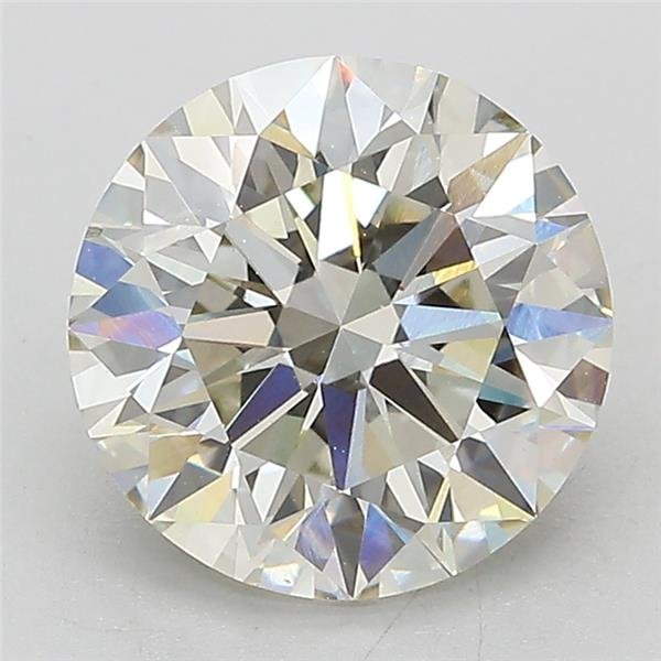 3.03ct J VS2 Rare Carat Ideal Cut Round Lab Grown Diamond