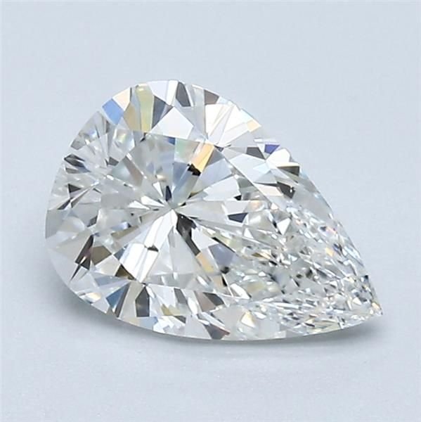 1.05ct F VS2 Rare Carat Ideal Cut Pear Diamond