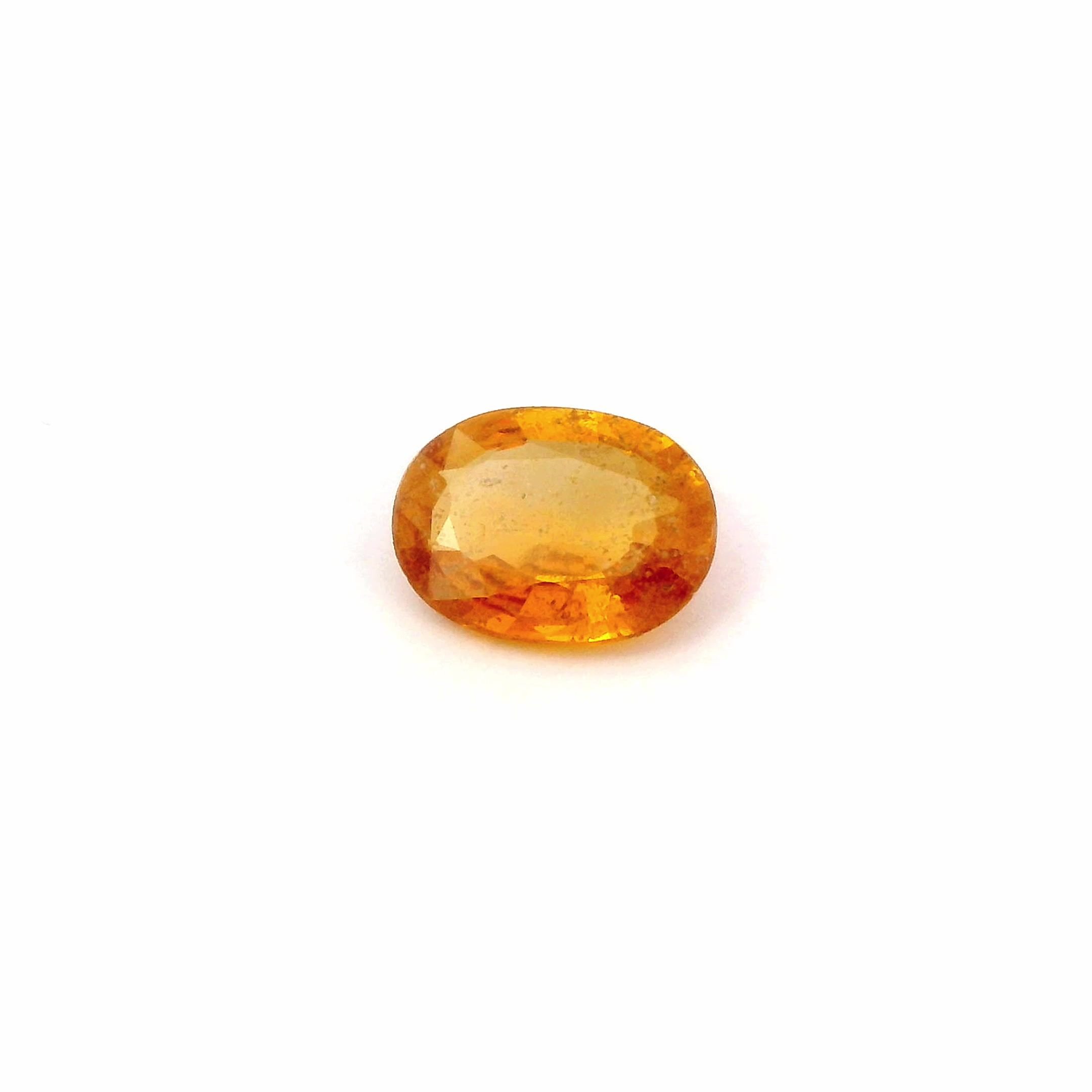 1.52 Carat Orange Oval Sapphire