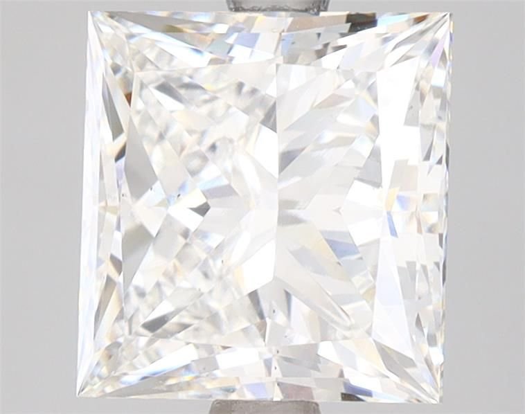 3.51ct F VS2 Rare Carat Ideal Cut Princess Lab Grown Diamond