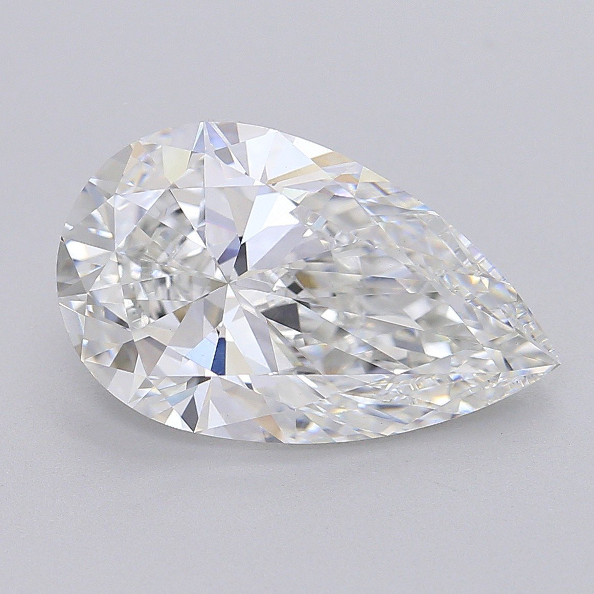 7.05ct E VVS2 Rare Carat Ideal Cut Pear Lab Grown Diamond