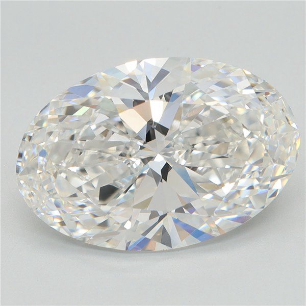 4.59ct F VVS2 Rare Carat Ideal Cut Oval Lab Grown Diamond