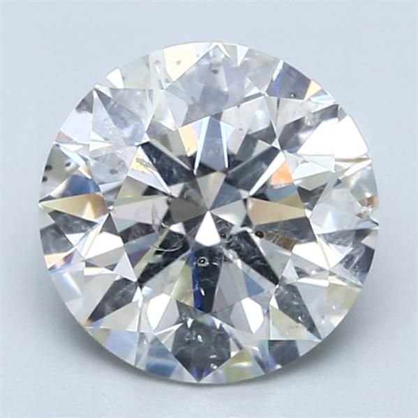 2.58ct G SI2 Rare Carat Ideal Cut Round Diamond