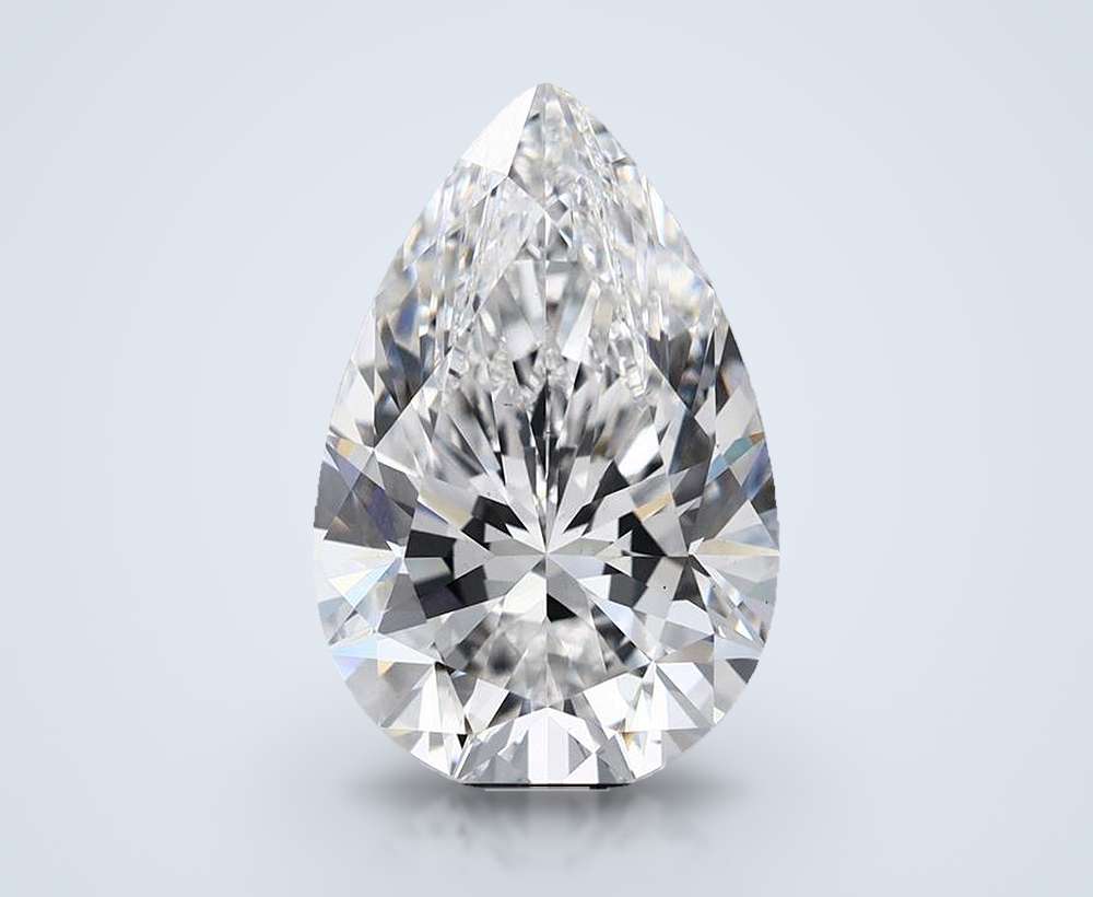 7.07 Carat Pear Lab Diamond