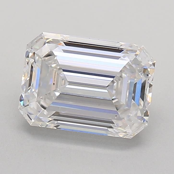 1.99ct D VS1 Rare Carat Ideal Cut Emerald Lab Grown Diamond