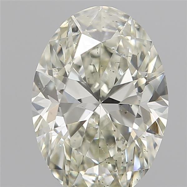 0.91ct K SI1 Rare Carat Ideal Cut Oval Diamond