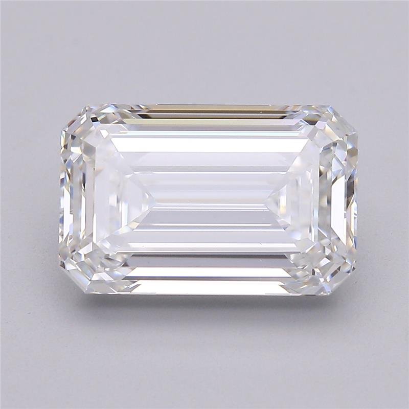 2.86ct E VS2 Rare Carat Ideal Cut Emerald Lab Grown Diamond