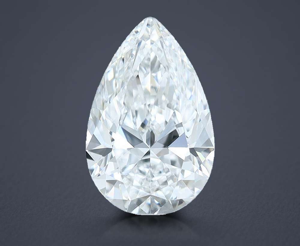 0.71 Carat Pear Natural Diamond