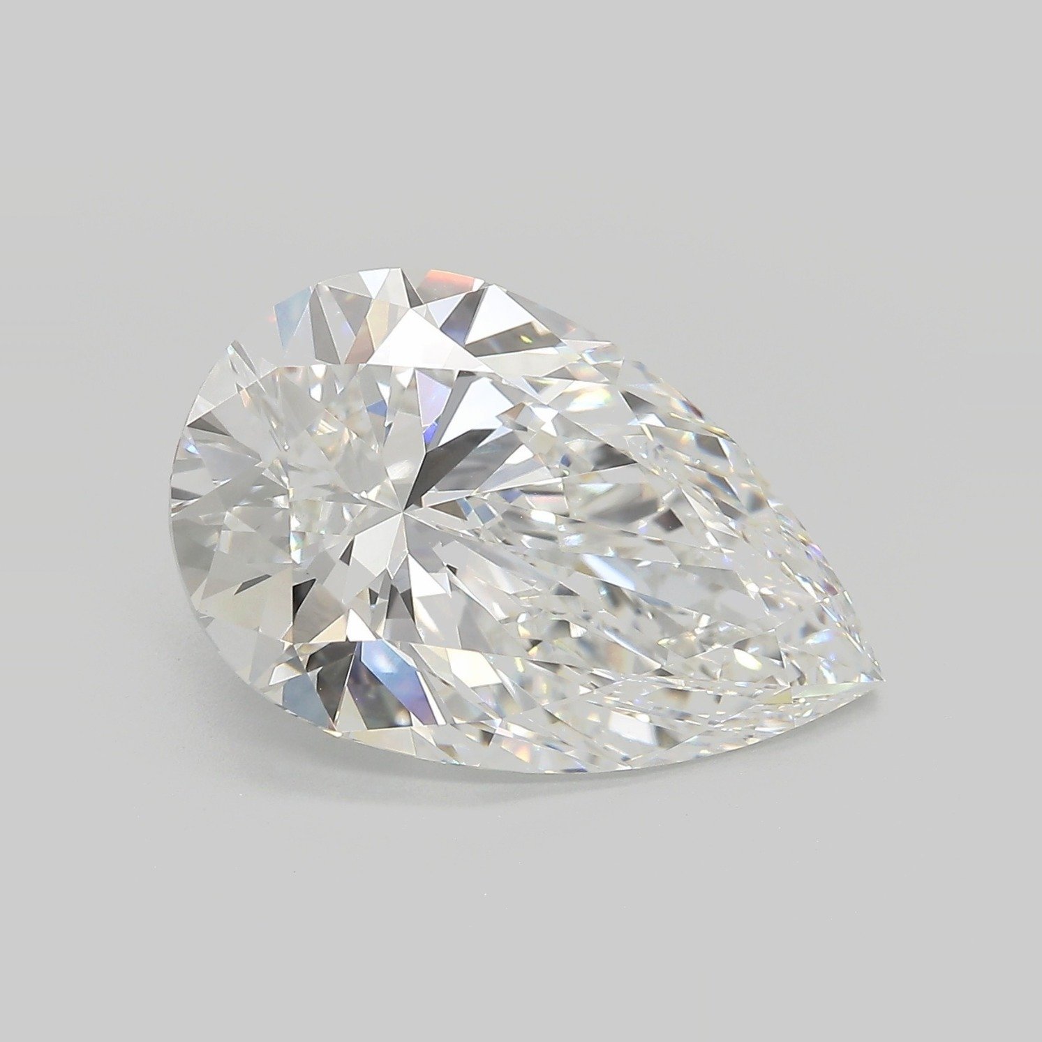 8.09ct E VVS2 Rare Carat Ideal Cut Pear Lab Grown Diamond
