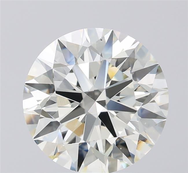 4.06ct K SI1 Rare Carat Ideal Cut Round Diamond
