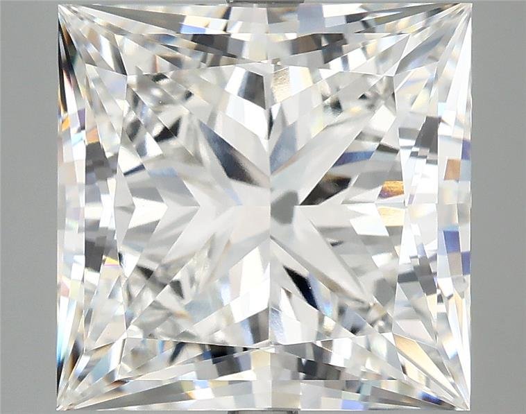 8.07ct F VVS2 Rare Carat Ideal Cut Princess Lab Grown Diamond