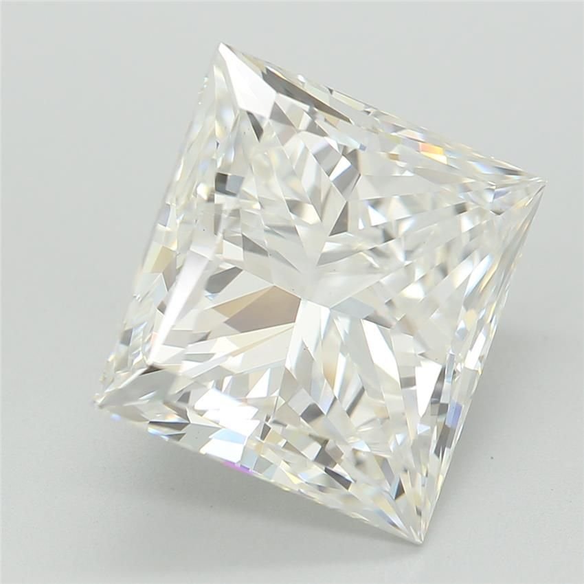 3.99ct F VS1 Rare Carat Ideal Cut Princess Lab Grown Diamond