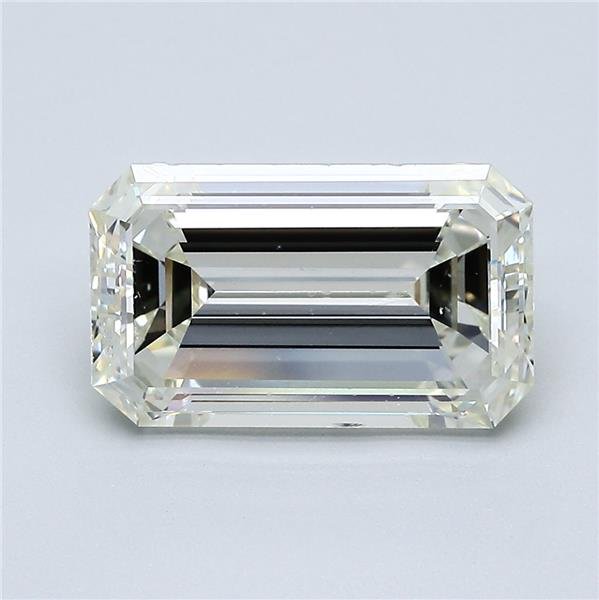 4.01ct K SI1 Excellent Cut Emerald Diamond