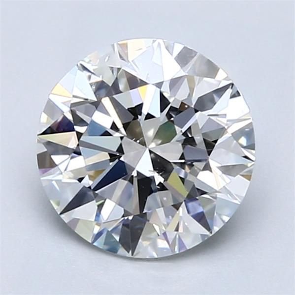 2.01ct F SI1 Rare Carat Ideal Cut Round Diamond