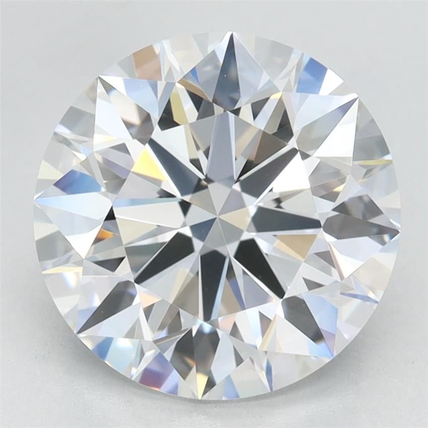 3.21ct D VVS1 Rare Carat Ideal Cut Round Lab Grown Diamond