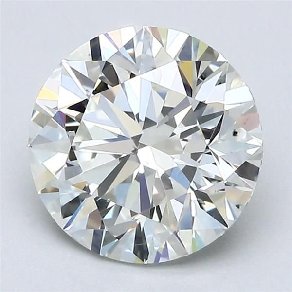 2.22ct J SI1 Rare Carat Ideal Cut Round Diamond