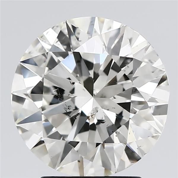 3.02ct K SI2 Excellent Cut Round Diamond