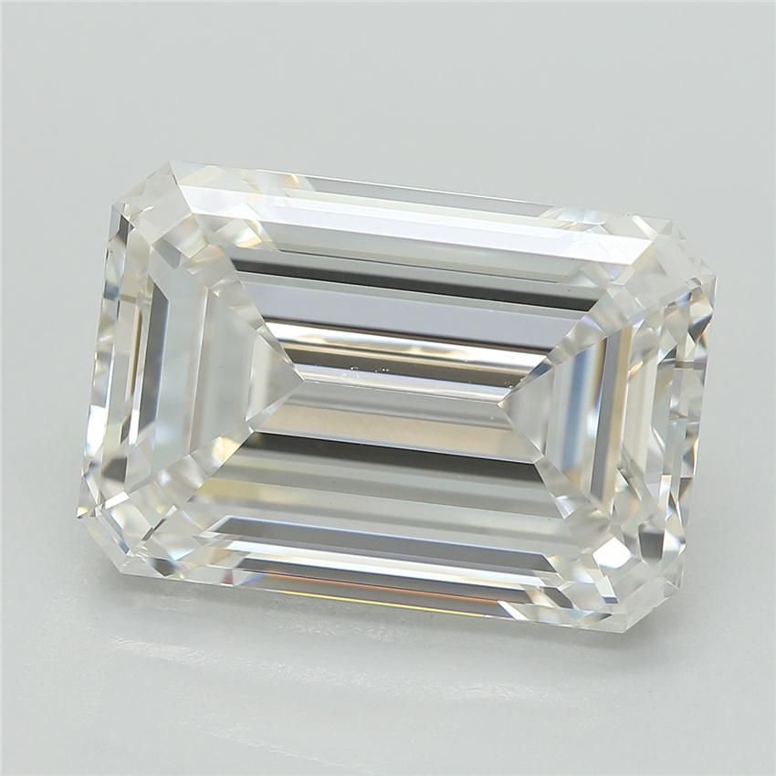 5.21ct F VVS2 Rare Carat Ideal Cut Emerald Lab Grown Diamond