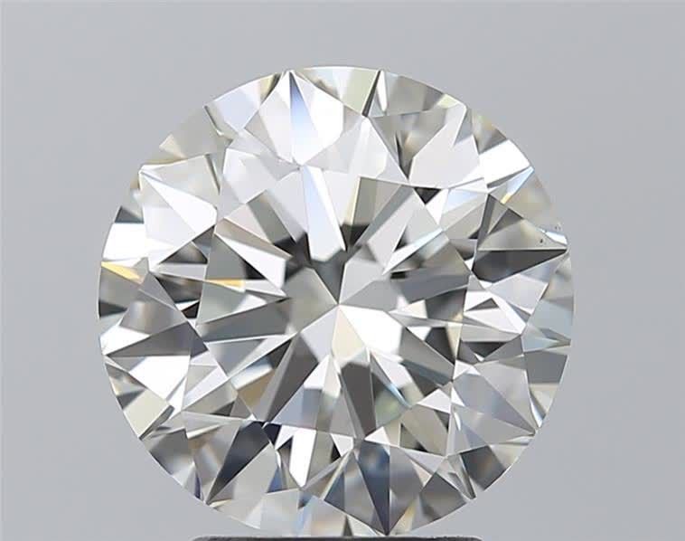 3.04ct K VS1 Rare Carat Ideal Cut Round Diamond