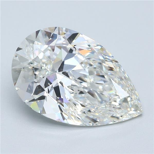 5.03ct H VS1 Rare Carat Ideal Cut Pear Diamond