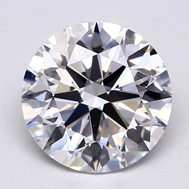 3.26ct D VVS2 Rare Carat Ideal Cut Round Lab Grown Diamond