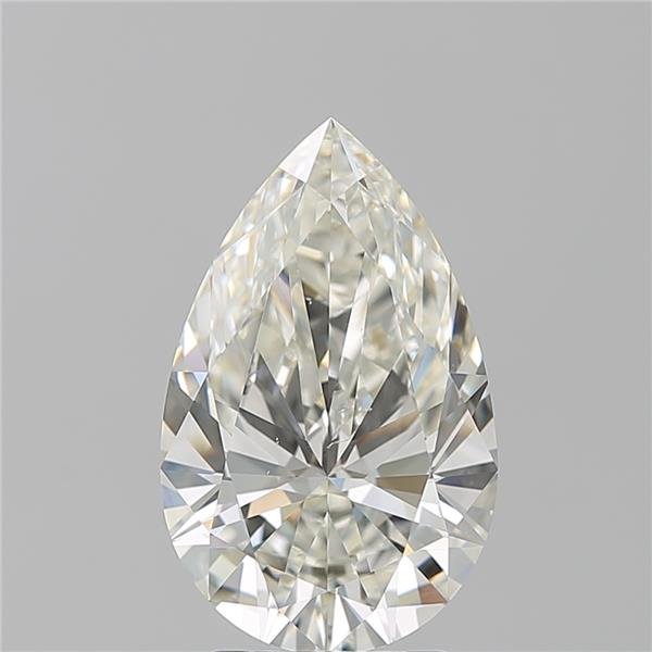 3.20ct J SI2 Rare Carat Ideal Cut Pear Diamond