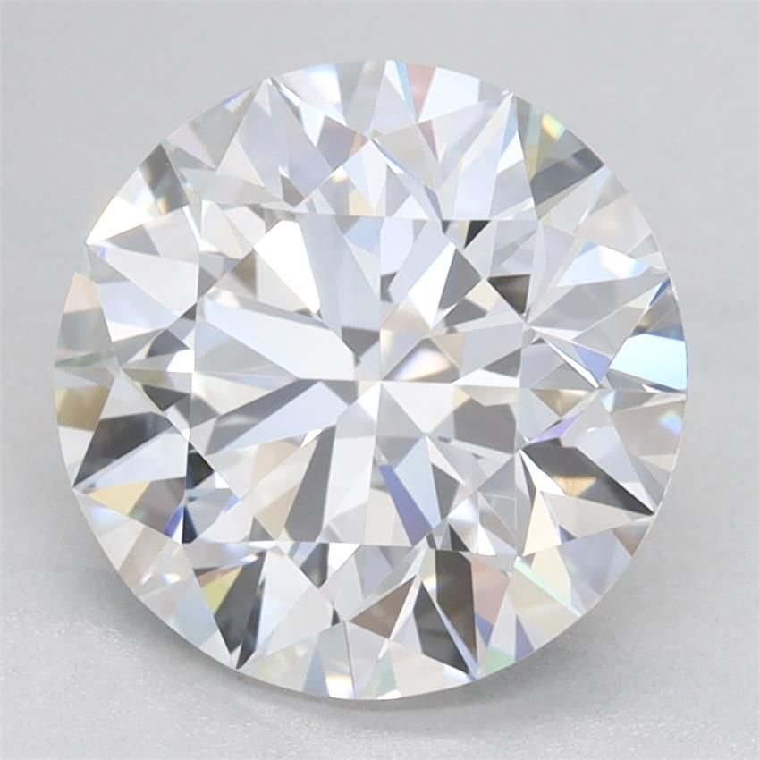 2.46ct D IF Rare Carat Ideal Cut Round Lab Grown Diamond