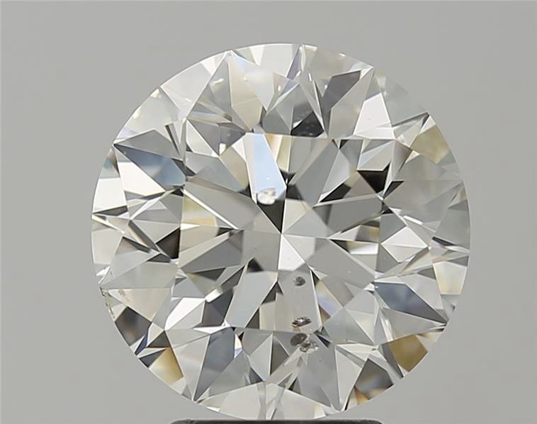 4.00ct J SI2 Rare Carat Ideal Cut Round Diamond