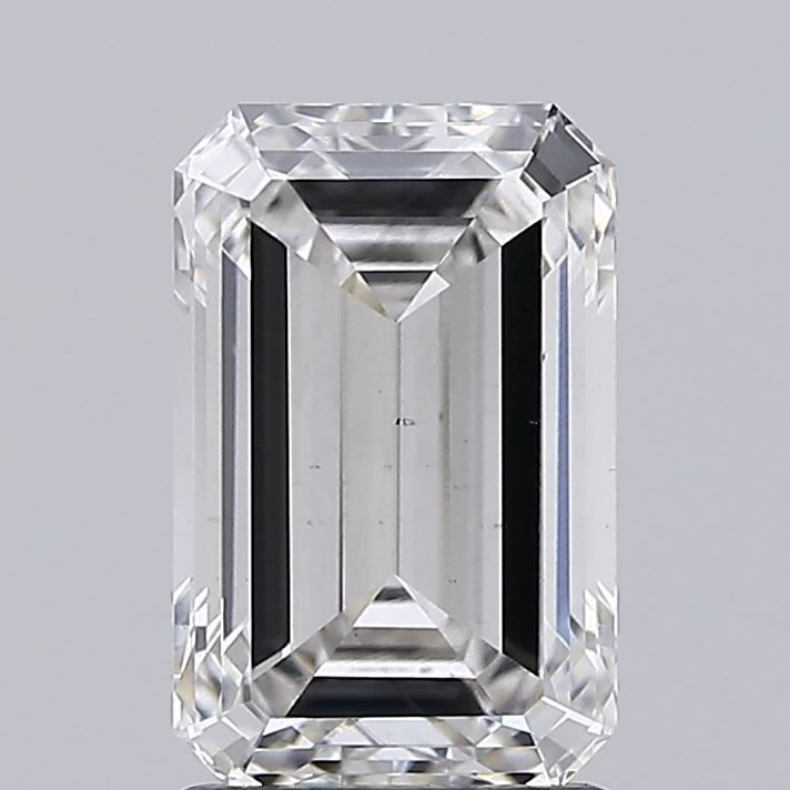 2.09ct H VS1 Rare Carat Ideal Cut Emerald Lab Grown Diamond