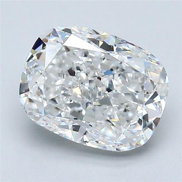 2.01ct D VVS2 Good Cut Cushion Diamond