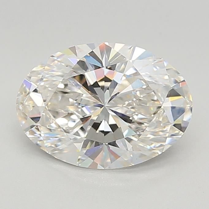 2.09ct F VVS2 Rare Carat Ideal Cut Oval Lab Grown Diamond