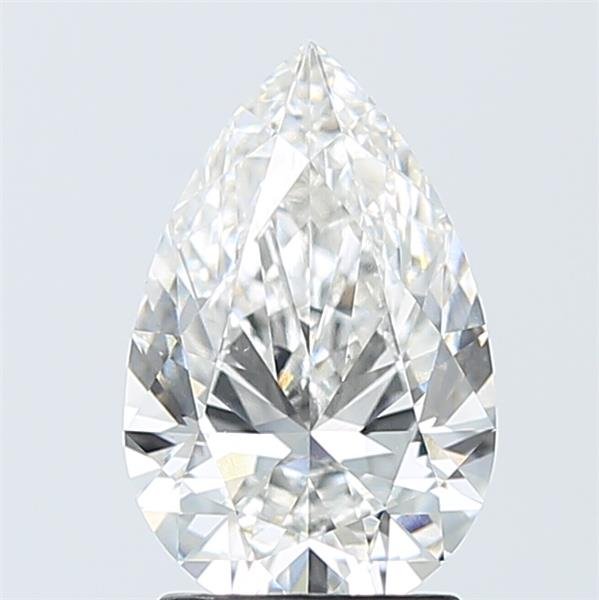 2.09ct F VVS2 Rare Carat Ideal Cut Pear Lab Grown Diamond