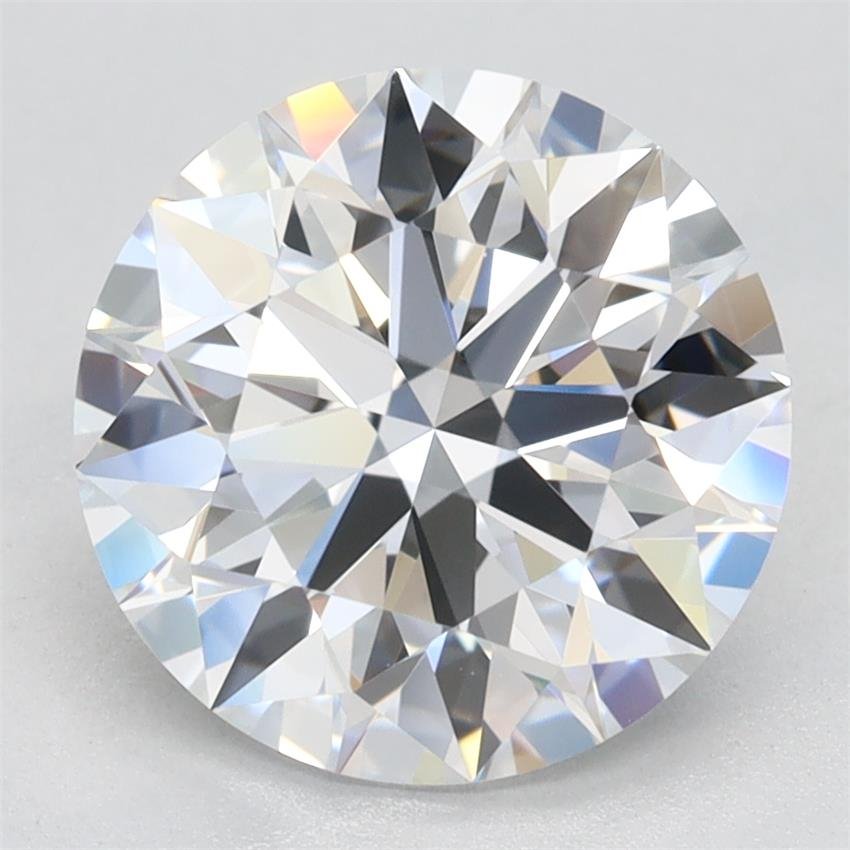 2.72ct D IF Rare Carat Ideal Cut Round Lab Grown Diamond