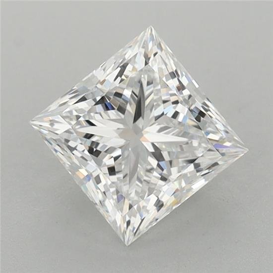 1.42ct E VVS2 Rare Carat Ideal Cut Princess Lab Grown Diamond
