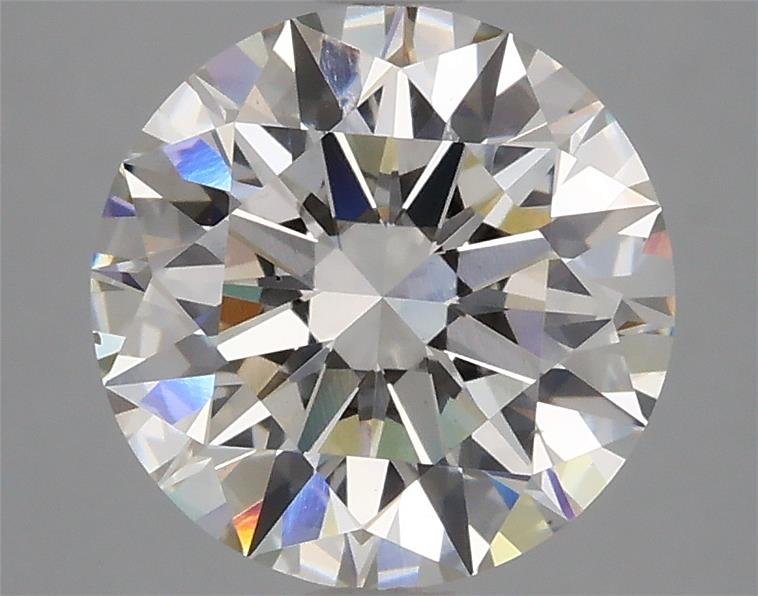 3.06ct H VS2 Rare Carat Ideal Cut Round Lab Grown Diamond