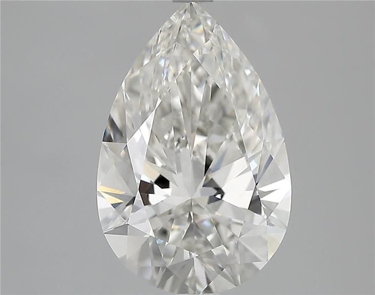 3.08ct H VS1 Rare Carat Ideal Cut Pear Lab Grown Diamond