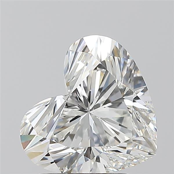 2.11ct H VS2 Rare Carat Ideal Cut Heart Diamond