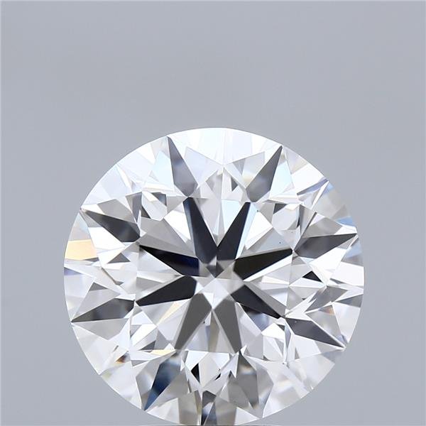 7.00ct E VVS2 Excellent Cut Round Lab Grown Diamond