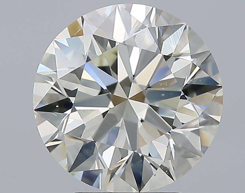 4.01ct K SI1 Excellent Cut Round Diamond