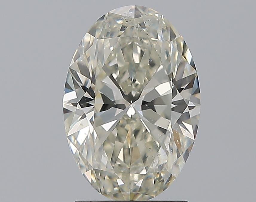 2.08ct K SI2 Rare Carat Ideal Cut Oval Diamond