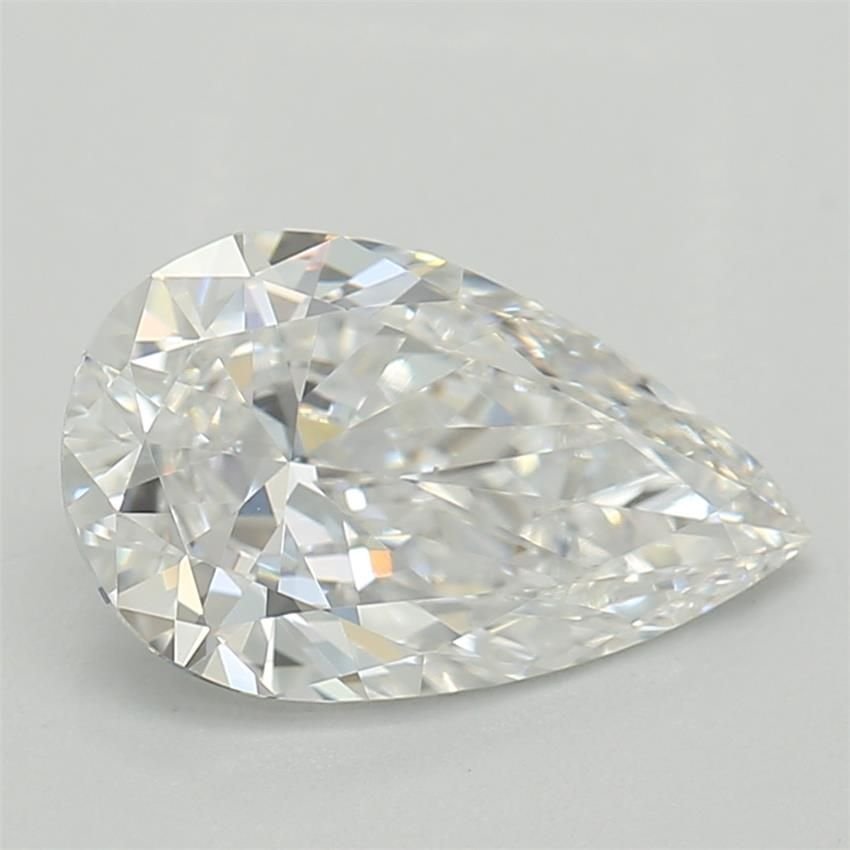 0.80ct D VVS2 Very Good Cut Pear Lab Grown Diamond