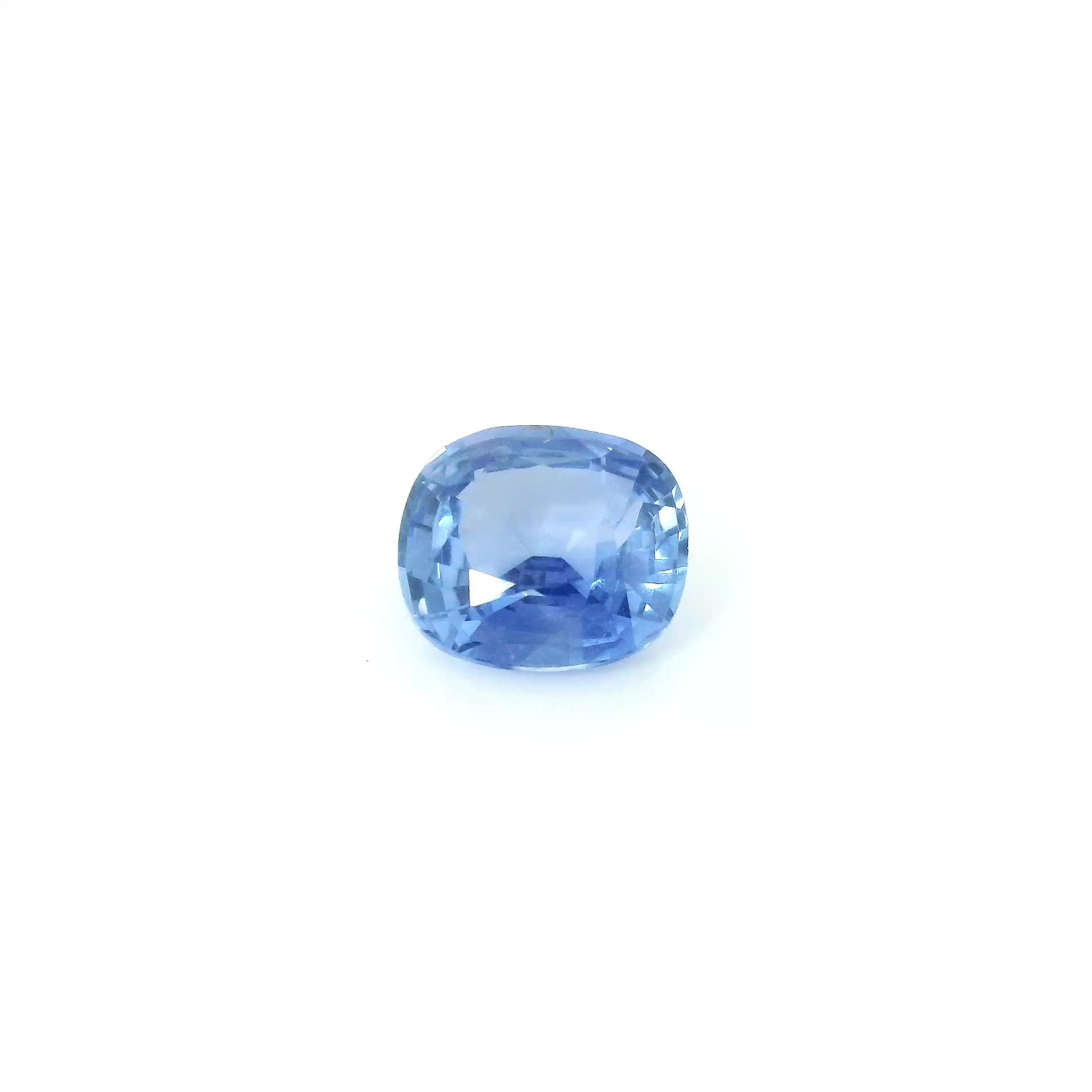 1.32 Carat Blue Cushion Sapphire