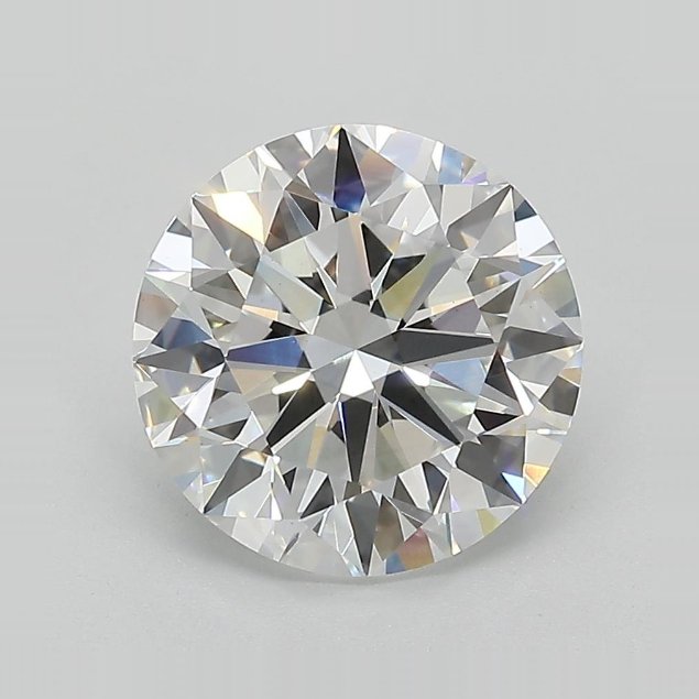 3.06ct E VS1 Excellent Cut Round Lab Grown Diamond