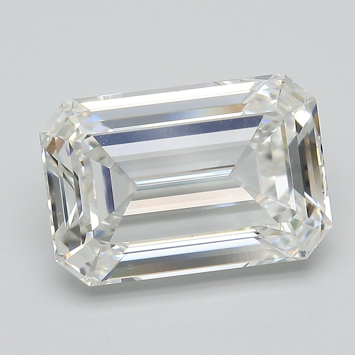 7.26ct G VVS2 Rare Carat Ideal Cut Emerald Lab Grown Diamond